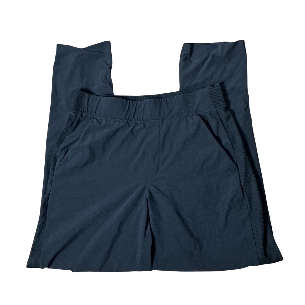 Athleta Brooklyn Ankle Pants Women 2 Black Tapered Stretch Travel 198671-00 HO22
